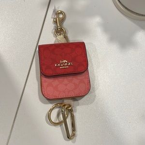 Multi Attachments Case Bag Charm In multicolor Signature Canvas